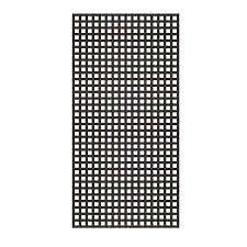 4 Ft X 8 Ft Black Privacy Square Vinyl Lattice Framed 222602 The Home Depot Plastic Lattice Vinyl Lattice Panels Lattice