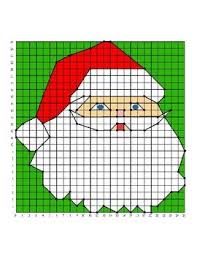 Santa Christmas Holiday Coordinate Graphing Ordered Pairs Practice Coordinate Graphing Christmas Worksheets Coordinate Graphing Pictures