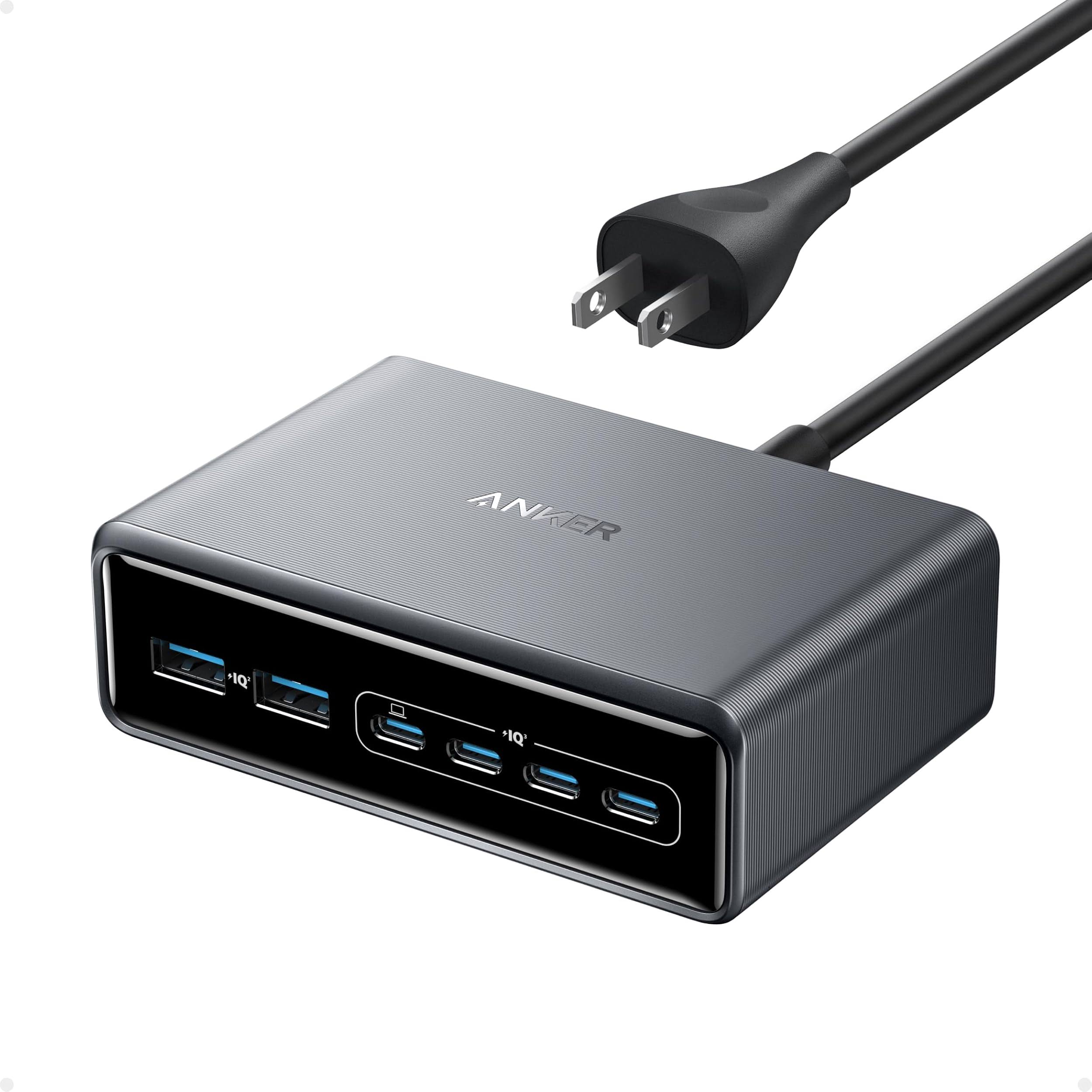 Anker Prime Charging Station 200W 6-Port GaN Desktop Charger