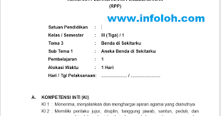 Detail rpp 1 halaman kelas 3 tema 3 lengkap lampiran jenis : Rpp Kelas 3 Sd Mi Tema 3 Subtema 1 Kurikulum 2013 Revisi 2018 2019 Infoloh Com