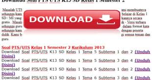 Berilah tanda silang (x) pada huruf a, b, c atau d di depan jawaban yang paling benar ! Soal Pts Uts K13 Sd Kelas 1 Semester 2 Guru Berbagi