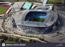 Манчестер сити / manchester city. Luftaufnahme Von Manchester City Fc Etihad Stadium Stockfotografie Alamy