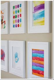 Kids Art Gallery Wall In Hallway Between Kids Rooms Art Display Kids Kids Art Galleries Art Gallery Wall