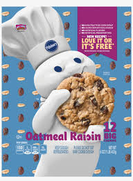 Place cookie dough rounds on ungreased cookie sheet. Pillsbury Ready To Bake Oatmeal Raisin Cookies Png Pillsbury Ready To Bake Ghost Shape Sugar Cookies Free Transparent Png Download Pngkey