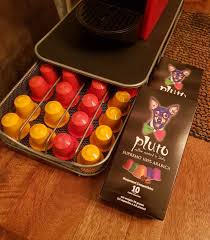 Free shipping orders $50+ · money back guarantee · made in new york Pluto Authentic Italian Roasted Espresso Coffee Capsules