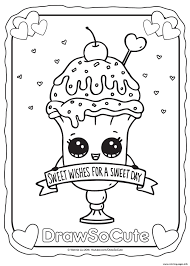 Ice cream is one of the most popular treats for a hot summer day. Valentine Ice Cream Sundae Draw So Cute Coloring Pages Printable