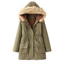 Hfyihgf Women's Hooded Winter Coat Long Warm Fleeced Lined Long Jackets  Thicken Zip Up Faux Fur Hooded Parka Coat with Pockets Army Green M -  Walmart.com