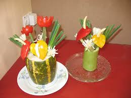 This creamy fruit salad recipe is made with a homemade vanilla dressing — no pudding mix here! Salad Decoration Ideas Salad Decoration Images With Ideas Salad Decoration Images And Pictures Salad Decoration Tips Salad Decoration Using Vegetables And Fruits Salad Decoration Step By Step With Pictures Vegetable Flowers