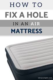How To Patch And Fix A Hole In An Air Mattress Patch Air Mattress Air Mattress Repair Diy Air Mattress