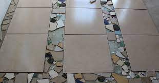 Mosaic broken tiles floor design. Express Flooring How To Install A Broken Tile Mosaic Floor