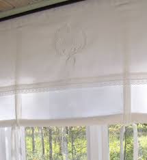 Details Zu Raff Gardine Amalie Weiss Rollo 140 X 100 Lillabelle Monogramm Landhaus Shabby Gardinen Gardinen Landhausstil Gerafft