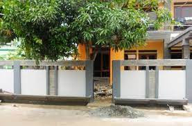 Gambar Pagar Tembok Minimalis Cantik Sederhana Rumah Minimalis Rumah Minimalis