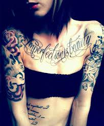 Chest Tattoos For Girls Quotes Tattoo Designs Ideas