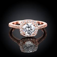 Rose gold princess cut promise rings. Tivani Eternity Love Women S Pretty 18k Rose Gold Plated Princess Cut Cz Crystal Engagement Rings Best Promise Rings For Her Anniversary Cocktail Arrow Wedding Bands Collection Jewelry Rings Buy Online In Oman