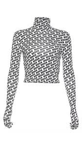 Women S High Neck Disco Letters Long Sleeve Glove Crop Top Your Secret Wardrobe