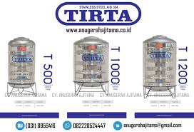 Tangki panel fiberglass digunakan sebagai media penampungan air. Harga Toren Air 1000 Liter Stainless