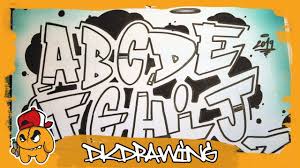How to draw graffiti alphabet. Graffiti Alphabet Simple Style A To Z Letter By Letter Youtube
