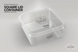 Vol 1 Clear Packaging Mockup Collection 158599 Branding Design Bundles In 2021 Packaging Mockup Clear Container Lidded Container