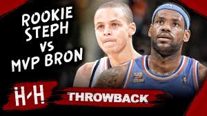 Stephen curry is at the middle and is just at the 3 point line while james is still jumping up and down to block the shot. Mvp Lebron James Vs Rookie Stephen Curry Epic Duel Highlights 2010 01 11 Lbj Blocks Steph Youtube