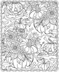 Fall coloring pages for adults are here. Pumpkin And Flower Printable Fall Coloring Pages Halloween Coloring Pages Halloween Coloring Book