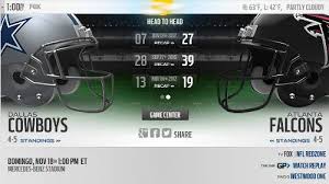 Juegos nfl dallas 2018 : Resultado Atlanta Falcons Vs Dallas Cowboys Video Resumen Donde Ver Semana 11 Nfl 2018