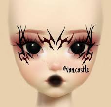 Red Makeup Idea ( alt makeup ) eyeliner