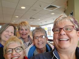 great day with old friends. Anna Messina, Beth Johnson, Pat Dean, Nancy  Grykin