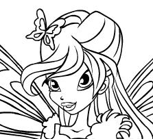 Ausmalbilder Die Winx Club Butterflix