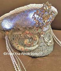 Burning Man Captain S Hat For Festivals Light Up Hat Burning Man Fashion Light Up Hats Festival Hat