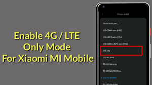 Berikut setting apn di smartphone How To Enable 4g Lte Only Mode For Xiaomi Mi Mobile Youtube