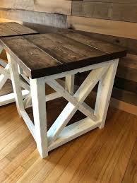 Farmhouse Style End Table Farmhouse End Tables Rustic End Tables Rustic Furniture