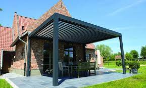 Louvered Pergola Rolltec Retractable Awnings Toronto Ontario Canada Louvered Pergola Pergola Rustic Pergola