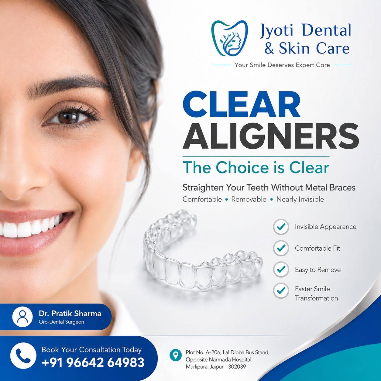Clear Invisalign Aligners product image