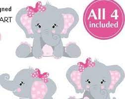 Watercolor Elephant Clipart Greeting Baby Shower Kid Etsy In 2021 Elephant Clip Art Watercolor Elephant Baby Shower