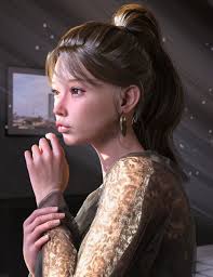 HS Elisha High Ponytail For Genesis 9, 8.1, and 8 Females