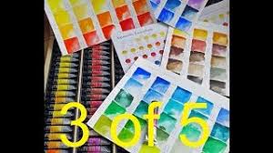 Sennelier Watercolors Full Set Color Swatching 1 Of 5