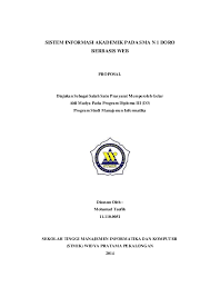 Gelar diploma 3 manajemen informatika. Pdf Sistem Informasi Akademik Pada Sma N 1 Doro Berbasis Web Proposal Diajukan Sebagai Salah Satu Prasyarat Memperoleh Gelar Ahli Madya Pada Program Diploma Iii D3 Program Studi Manaje Men Informatika Disusun