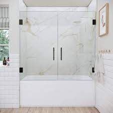 Choose from a variety of glass options to meet your design and privacy needs. Build A Custom Glass Bathtub Door Dulles Glass And Mirror