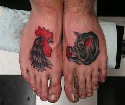 See more ideas about rooster tattoo, pig tattoo, tattoos. Ink Rooster And Pig Tattoo Tattooimages Biz