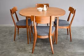Valued at $1200 for the table and chairs, $400 for the dry bar and $600 for the lighted hutch. Drexel Declaration Walnut Dining Table With Leaves By Kipp Stewart Sold Vintage Modern Maine