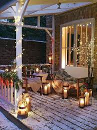 25 Beautiful Christmas Porch Decorating Ideas Designs For 2021 Fall Outdoor Decor Christmas Porch Decor Porch Decorating