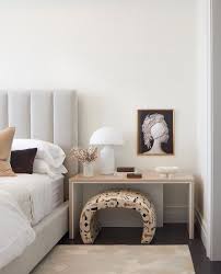 Hanne Gathe On Instagram Loving The Oversized Bedside Tables And The Cute Little Stool Underneath In 2020 Modern Bedroom Interior Home Decor Bedroom Bedroom Interior