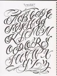 Thanks for using this tattoo generator! Chicano Cursive Alphabet