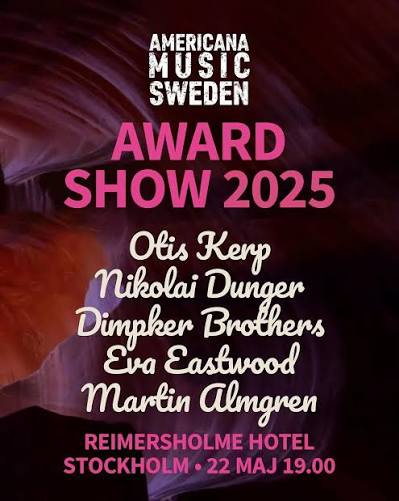 Off to Stockholm for the Americana Music Sweden Award Show! I've been given  the honorable (and slightly terrifying) task of closing the night with a  full band show. 😅 Really looking forward