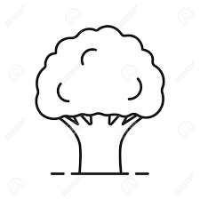 See tree line drawing stock video clips. Oak Tree Linear Icon Thin Line Illustration Contour Symbol Royalty Free Cliparts Vectors And Stock Illustration Image 86845825