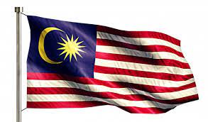 The background of the flag features 14 alternating white and red stripes. Free Photo Malaysia National Flag Isolated 3d White Background
