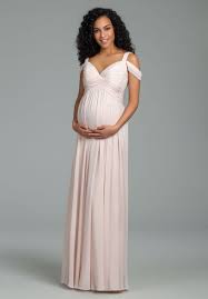 Style 5820 Hayley Paige Occasions Maternity Bridesmaids Dress Blush Chiffon Ove Maternity Bridesmaid Dresses Blush Bridesmaid Dresses Wedding Dresses Unique
