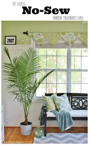 By tuula mcphee (this post may contain affiliate links.) in my last post i showed you how i added my diy fabric covered vinyl roller shade. The Easiest No Sew Window Treatments Ever Sand And Sisal