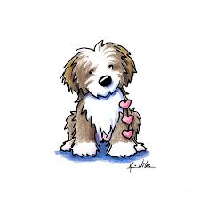 Havanese Heartstrings By Kim Niles Dog Face Drawing Dog Drawing Puppy Art