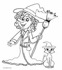Jack o lantern the evil witch. Printable Witch Coloring Pages For Kids